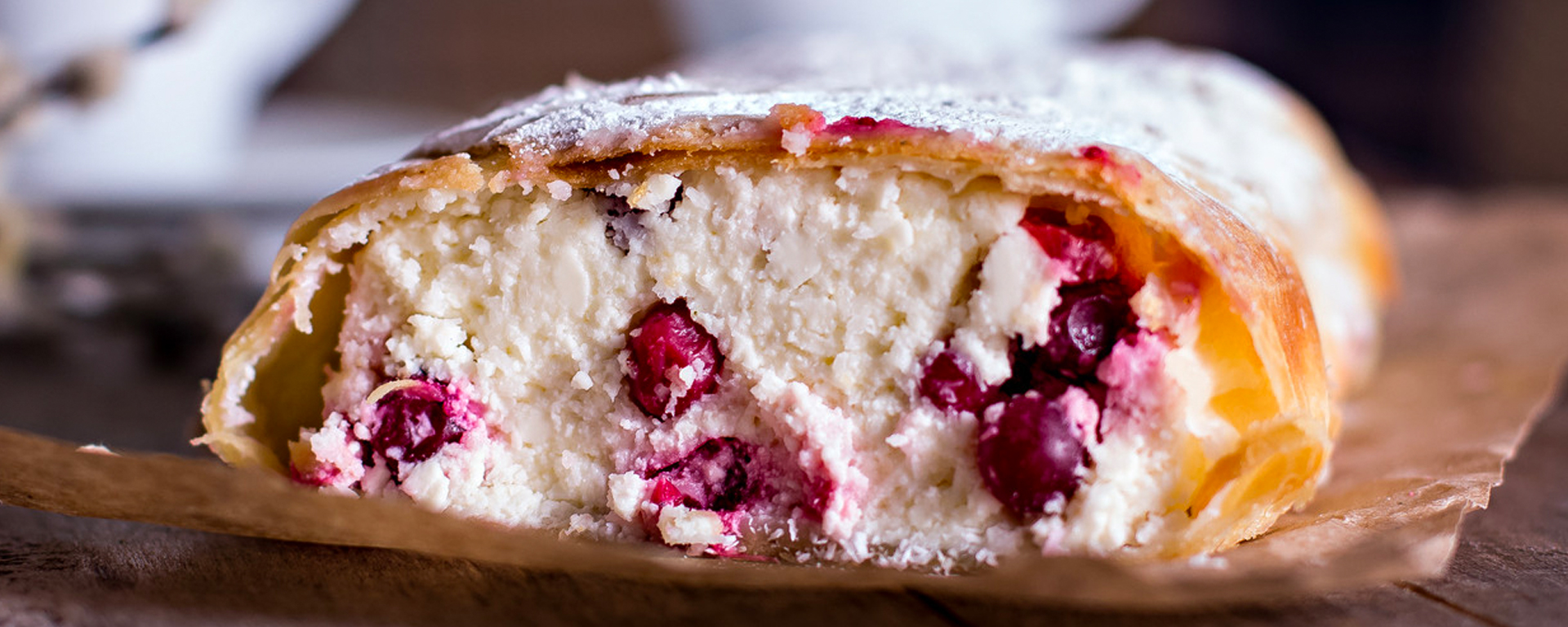 Photo for - Cranberry Strudel with Mascarpone Cheese