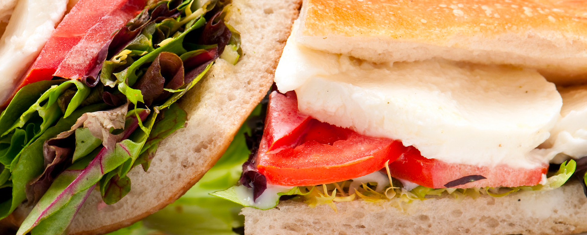 Photo of - Mediterranean Layered Sandwich