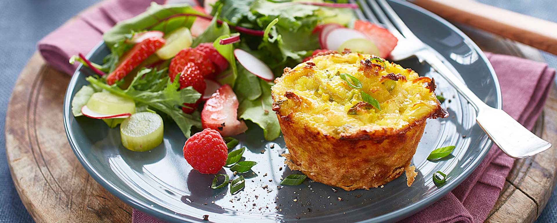 Photo for - Mini frittatas au ricotta et aux pommes de terre