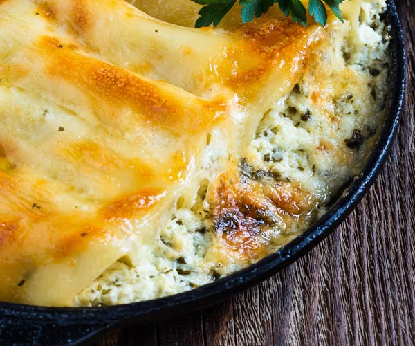 Photo of - Two-Mushroom Cheese Manicotti