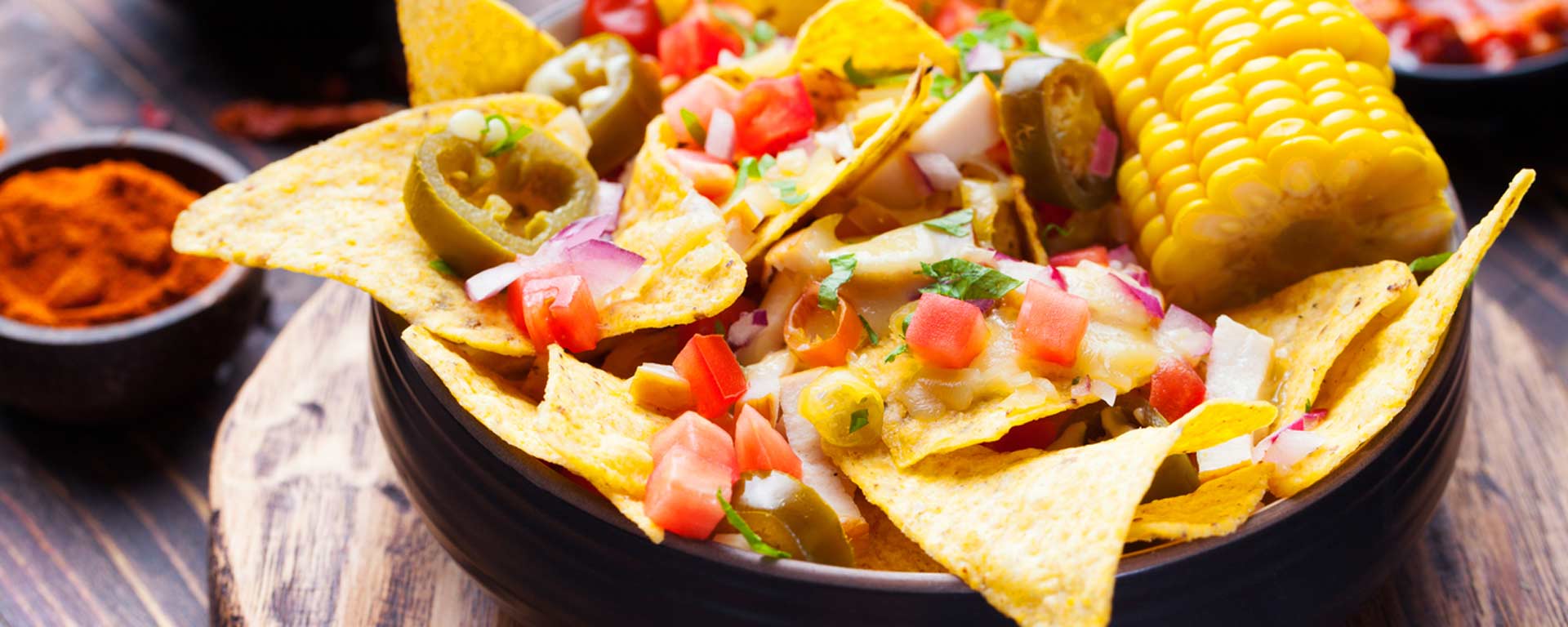 Photo of - Whole Wheat Nachos with Corn
